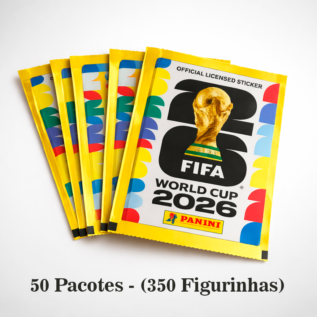 50 Pacotes de Figurinhas (350 Unidades)